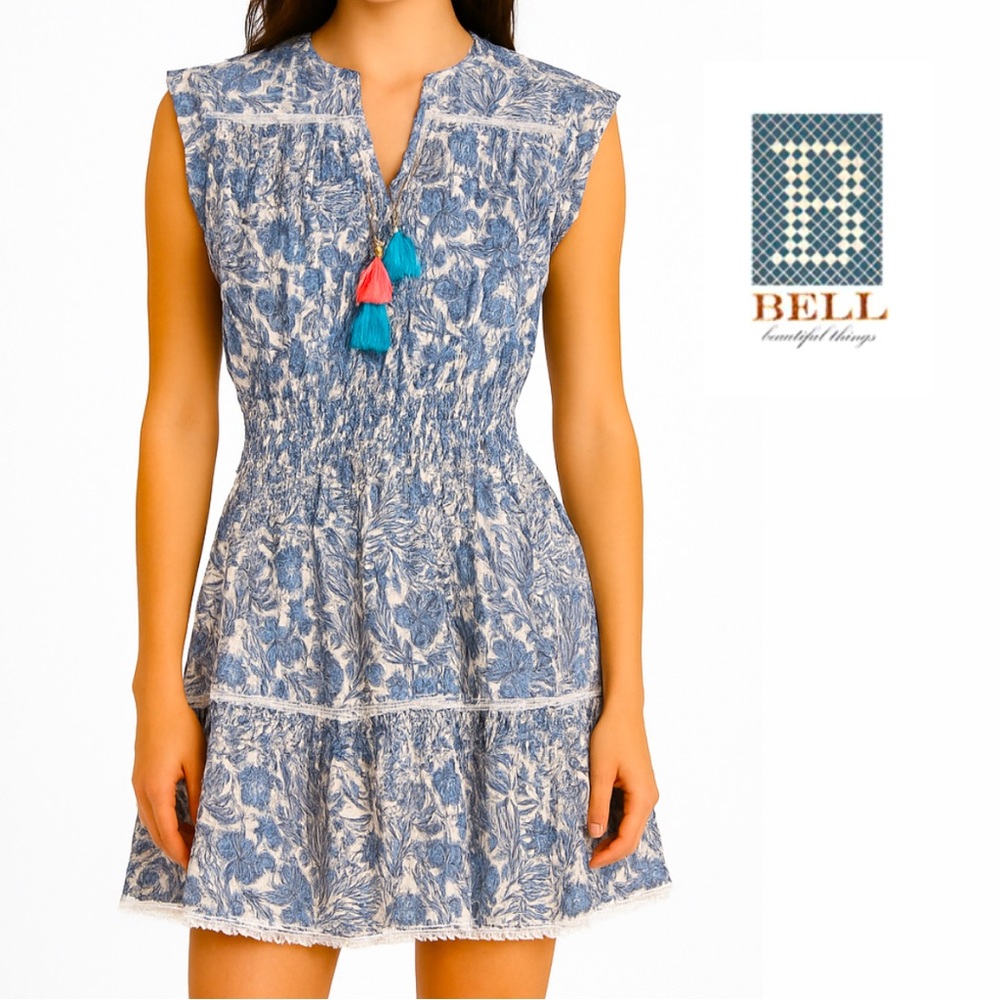 Bell Women's Blue Floral Mini Dress